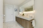 Custom mirror offers enhanced bathroom lighting 